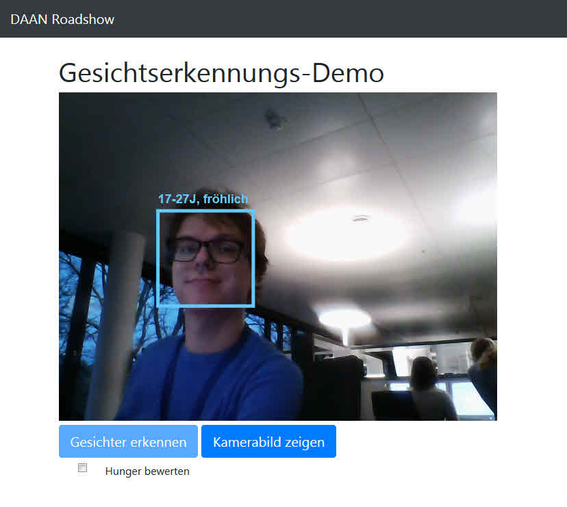 Screenshot of demo