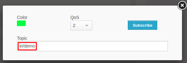 MQTT Client topic subscription