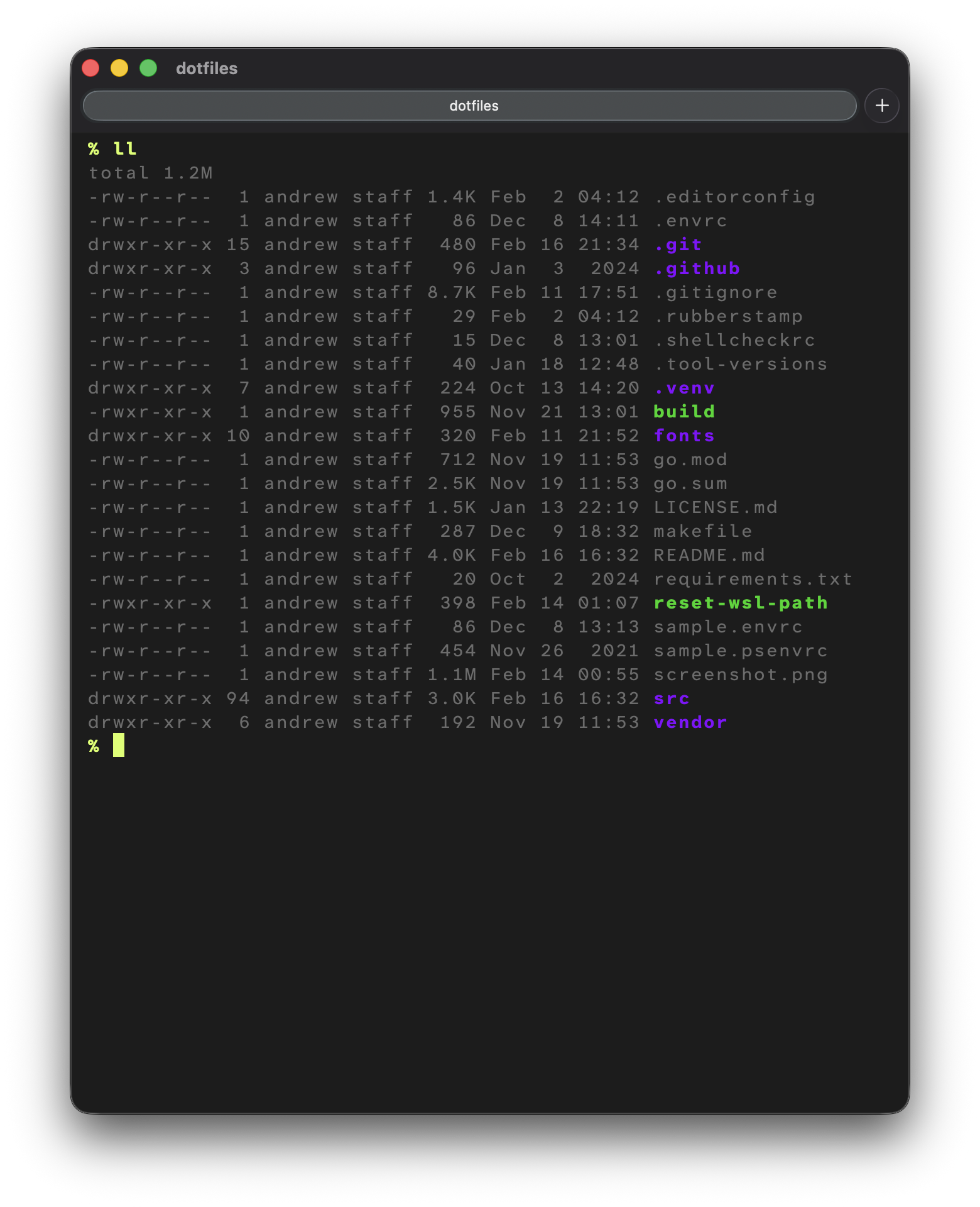 colorful terminal