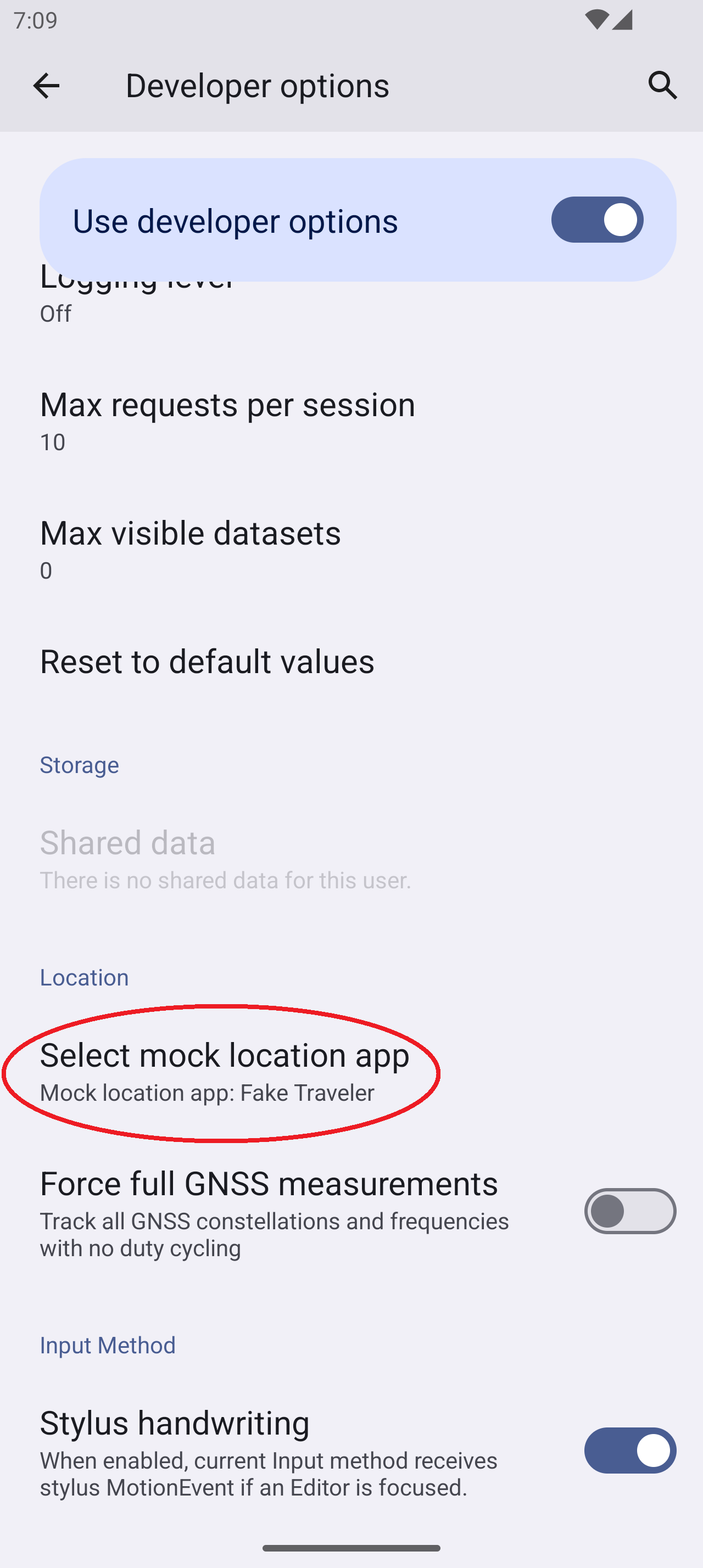 How to set up mock locations step 1