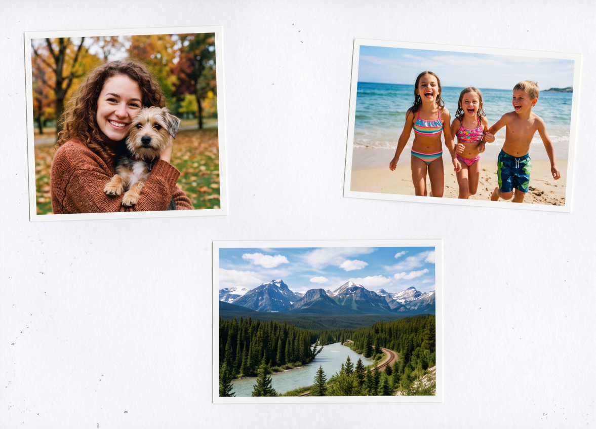 A single scan with multiple tilted photos