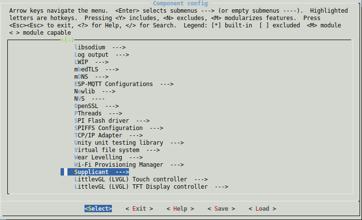 Component Menu