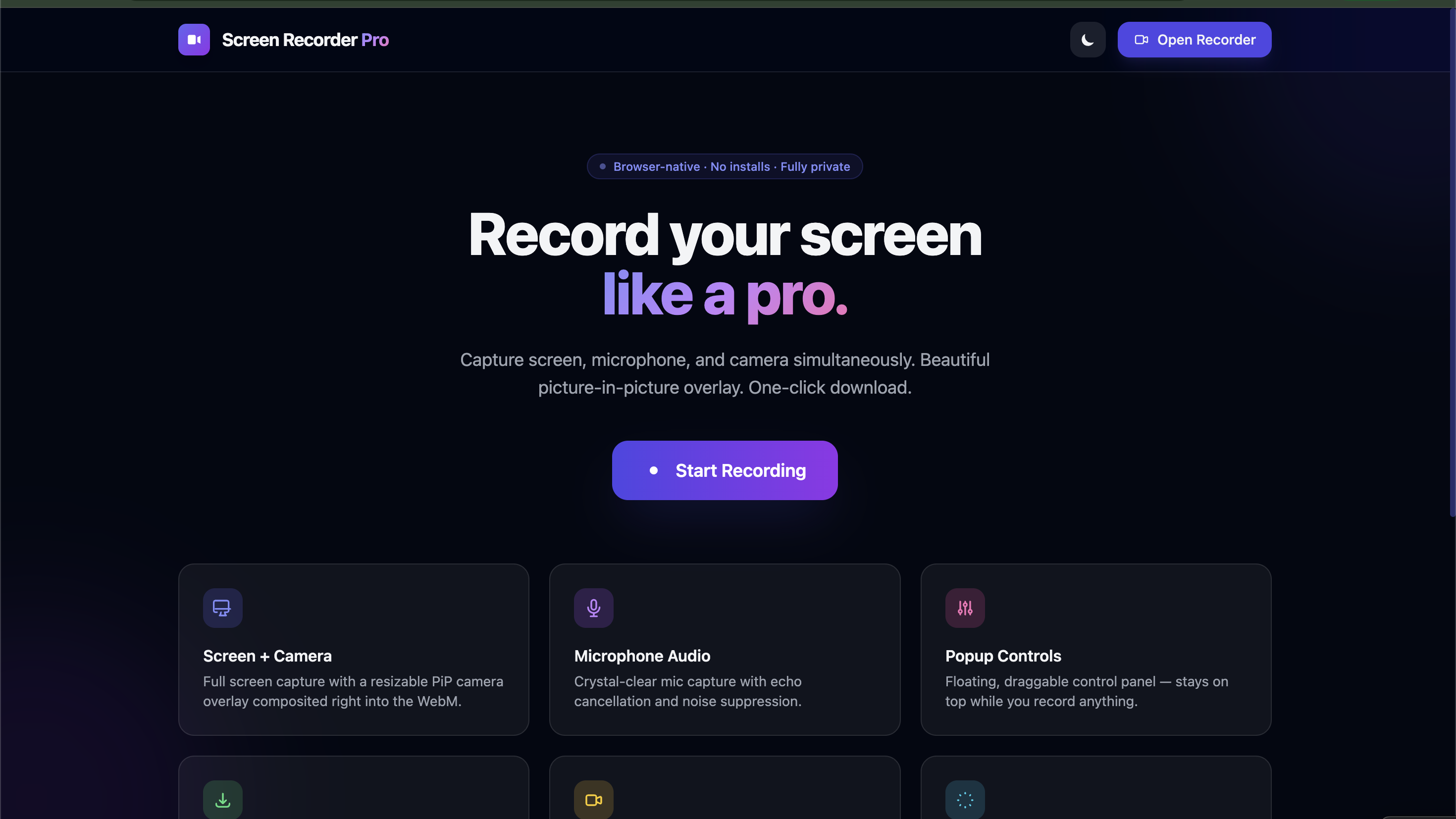 Screen Recorder Pro