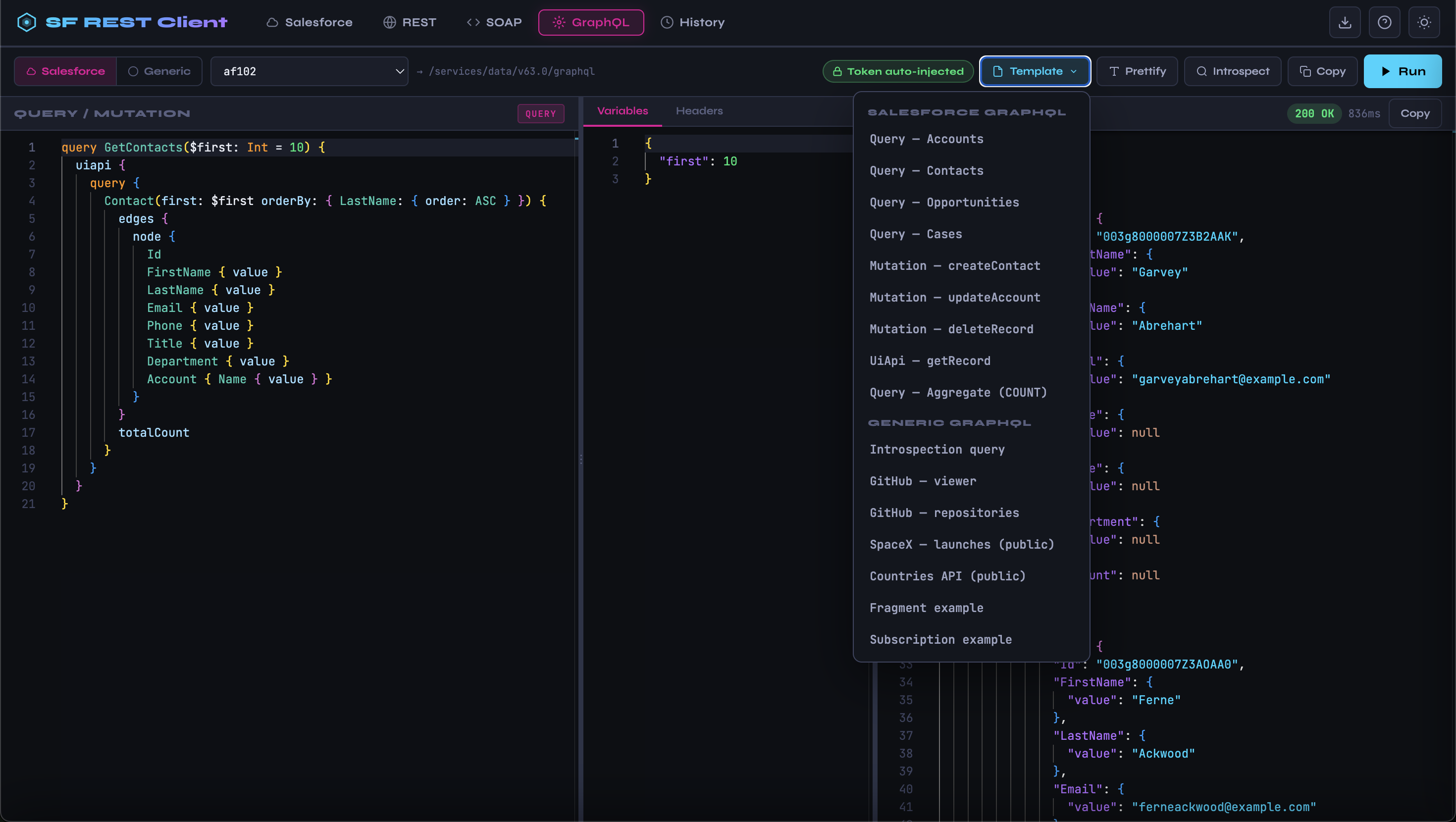 GraphQL Screen - 1