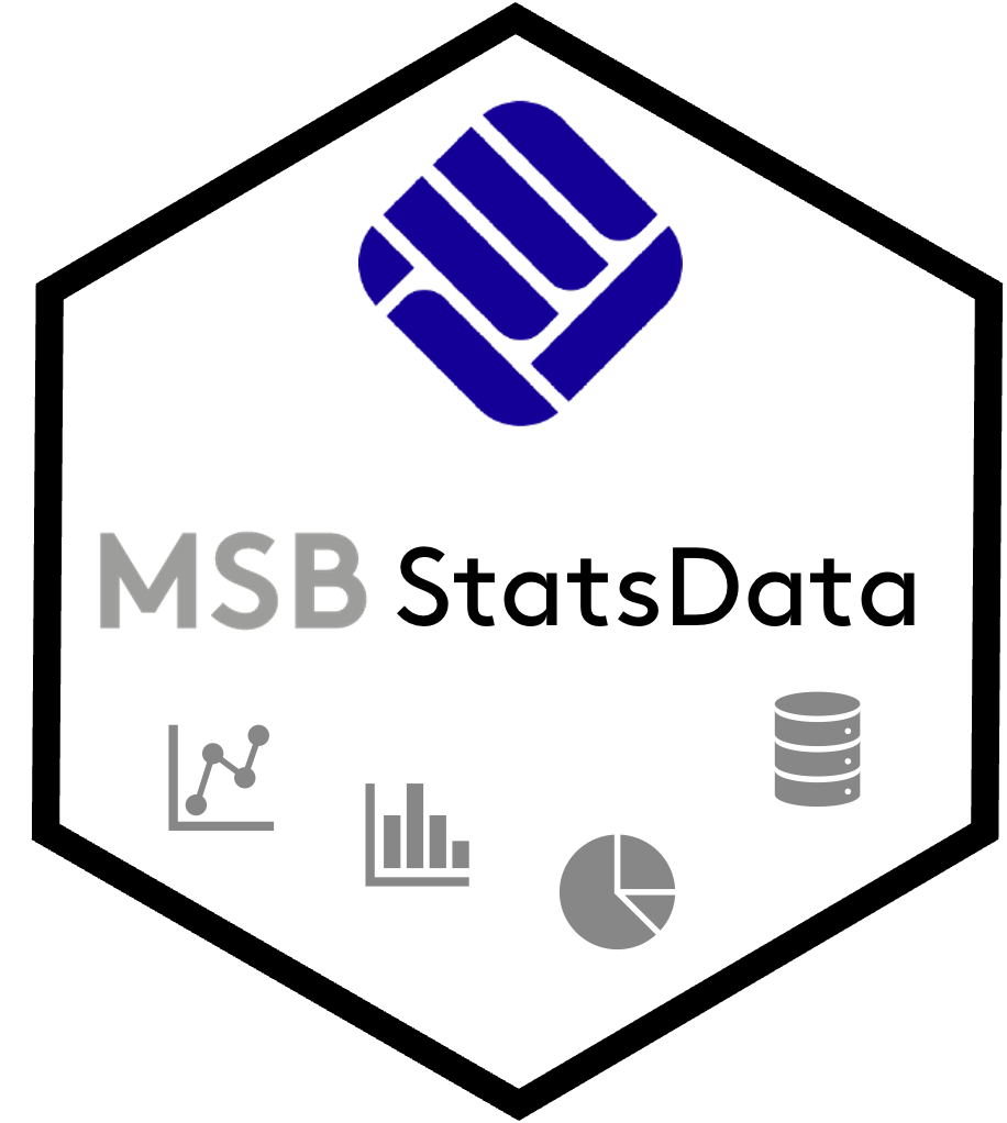 MSBStatsData hex sticker