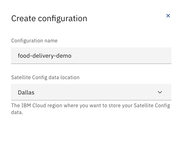 Create Configuration