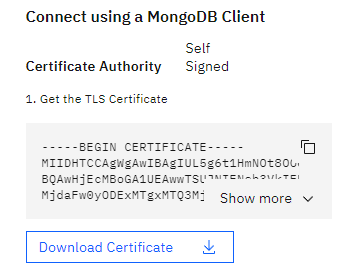 Mongo Certificate