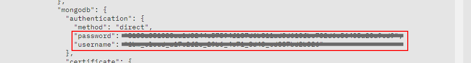 Mongo Username and Password