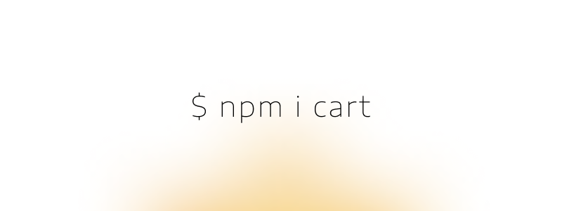 npm i cart