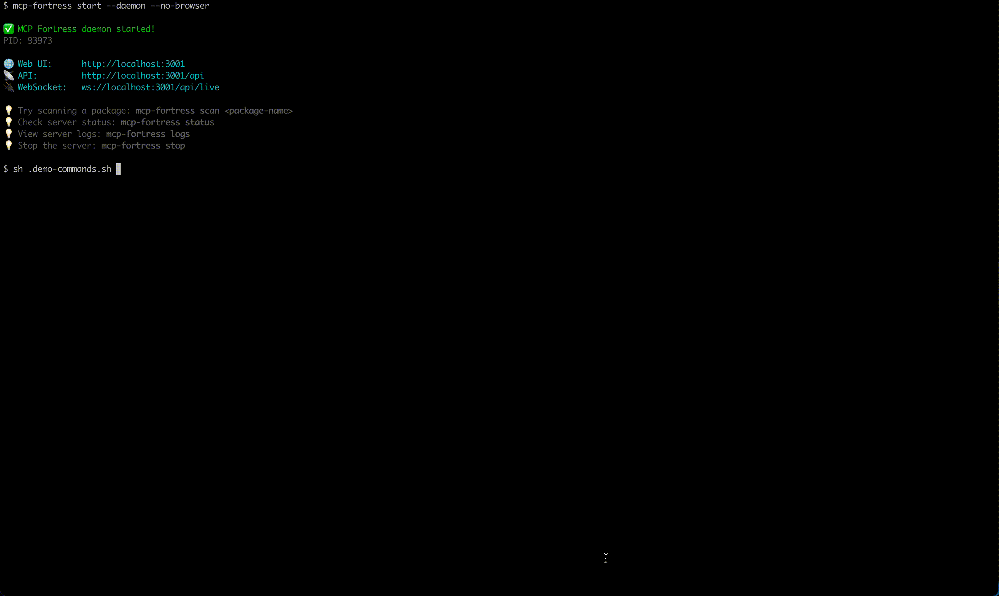 MCP Fortress Demo