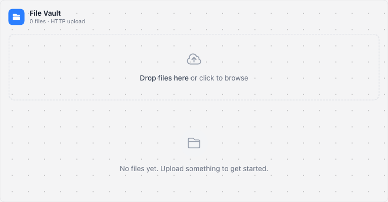 File Manager widget