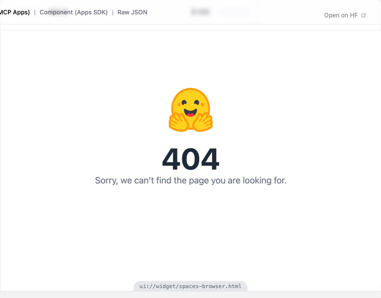 Hugging Face Spaces widget
