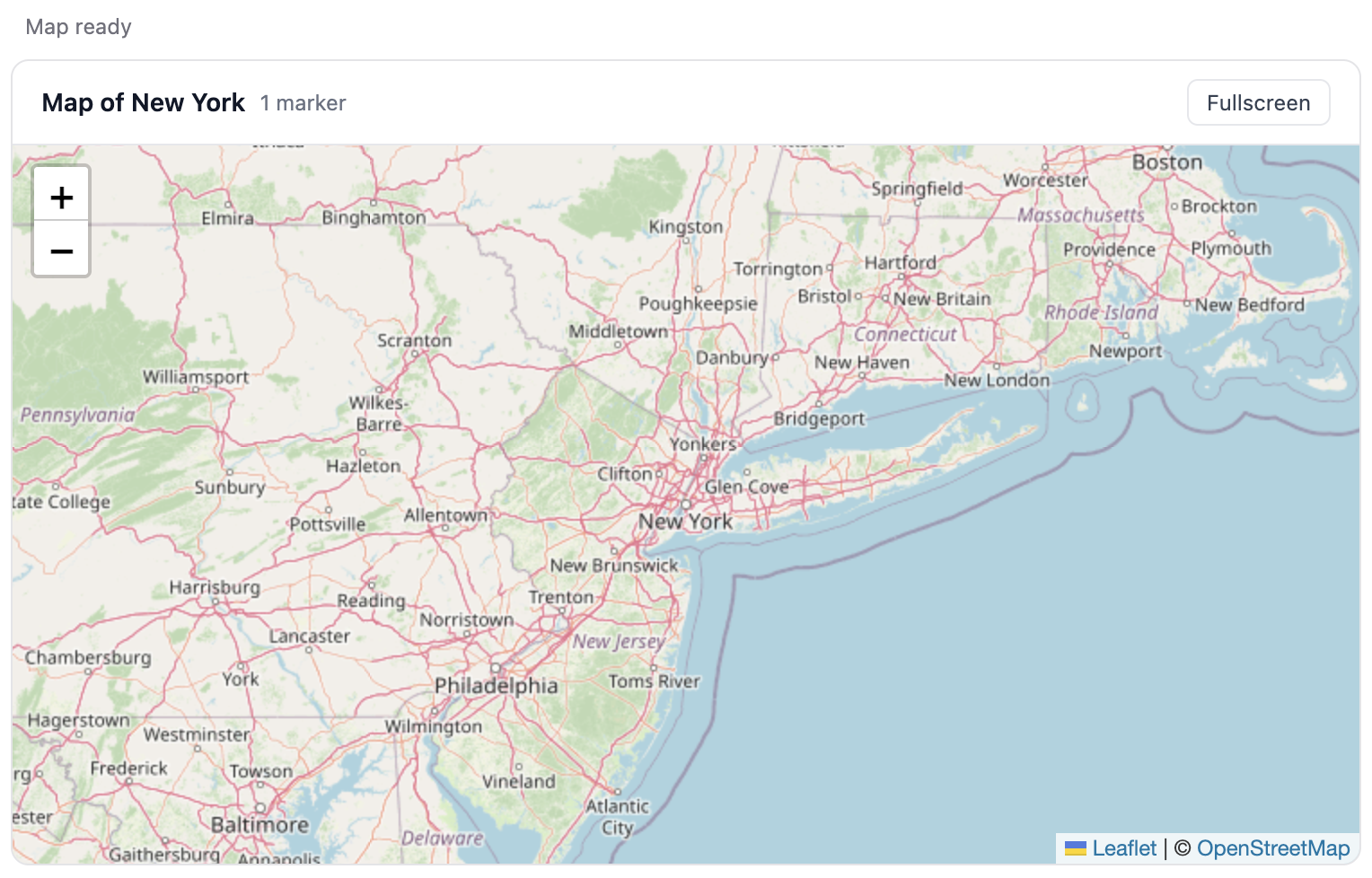 Maps Explorer widget