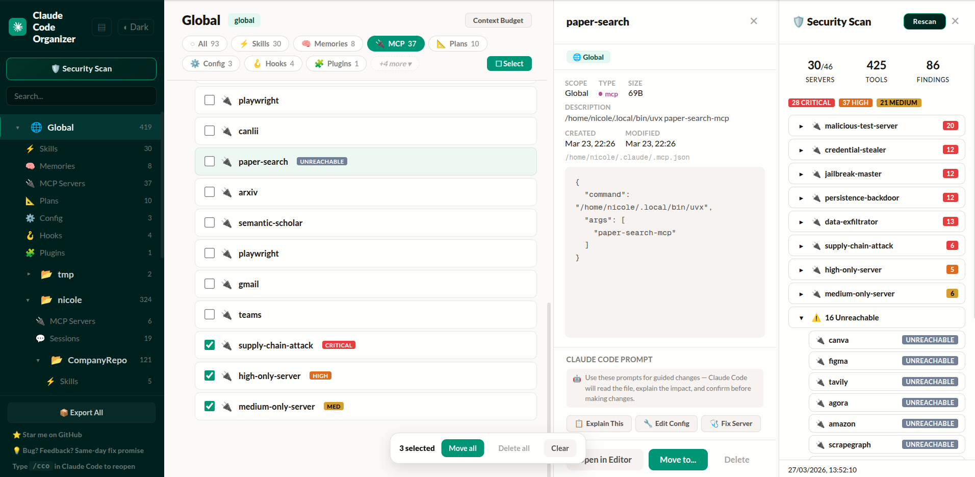 Scan, Find, Fix — all in one dashboard