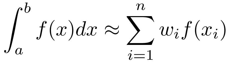 Gaussian quadrature