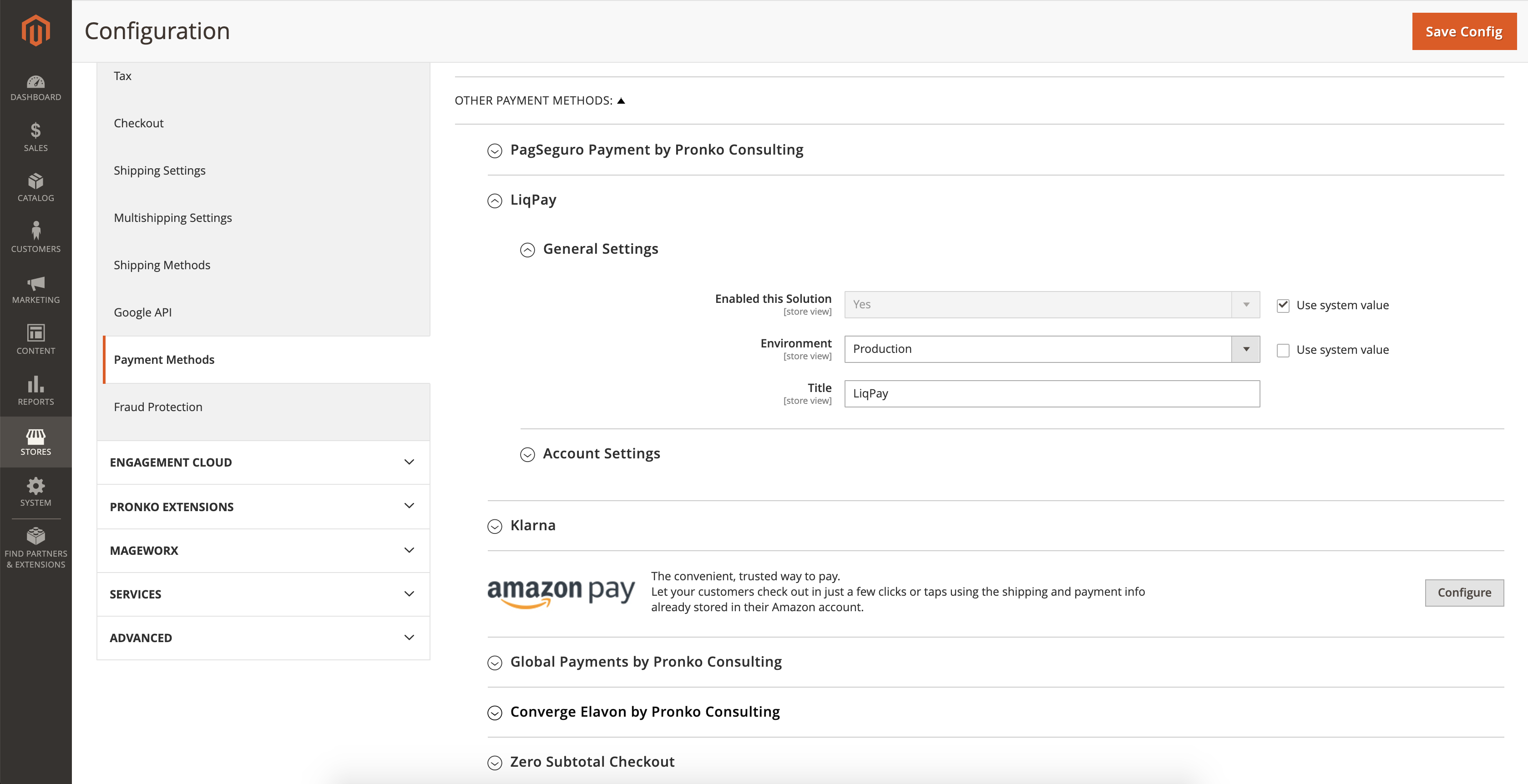 Configuration Settings