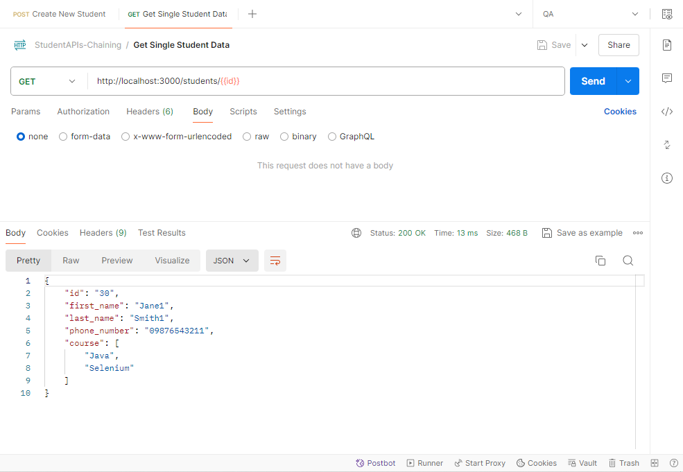 GitHub - md-abutalha/Students-info-API-Chaining-Testing-P02: Local ...
