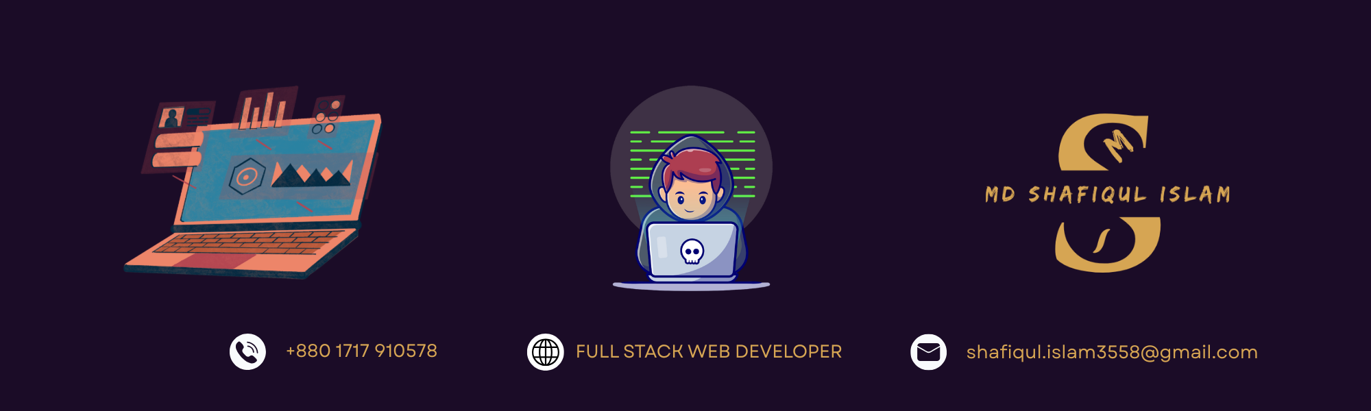 Professional Web Developer Md. Shafiqul Islam Banner
