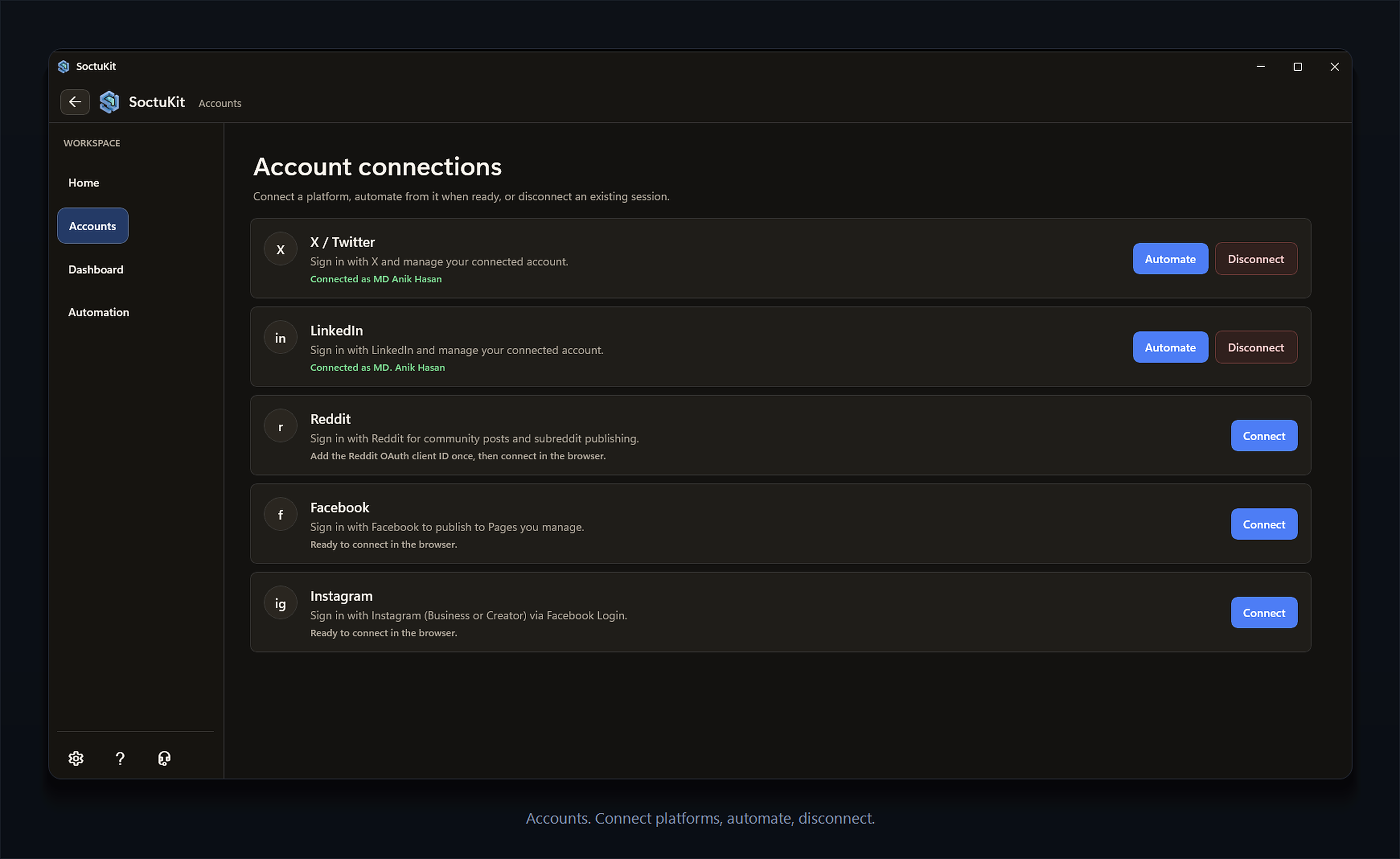 SoctuKit accounts preview
