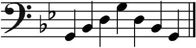 G Minor
Arpeggio