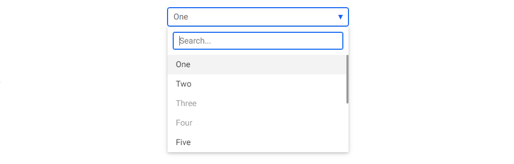 Bootstrap 5 Select dropdown with search