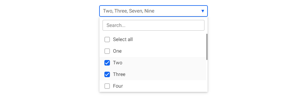 Bootstrap 5 Select dropdown with search