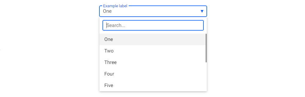 Bootstrap 5 Select dropdown with search