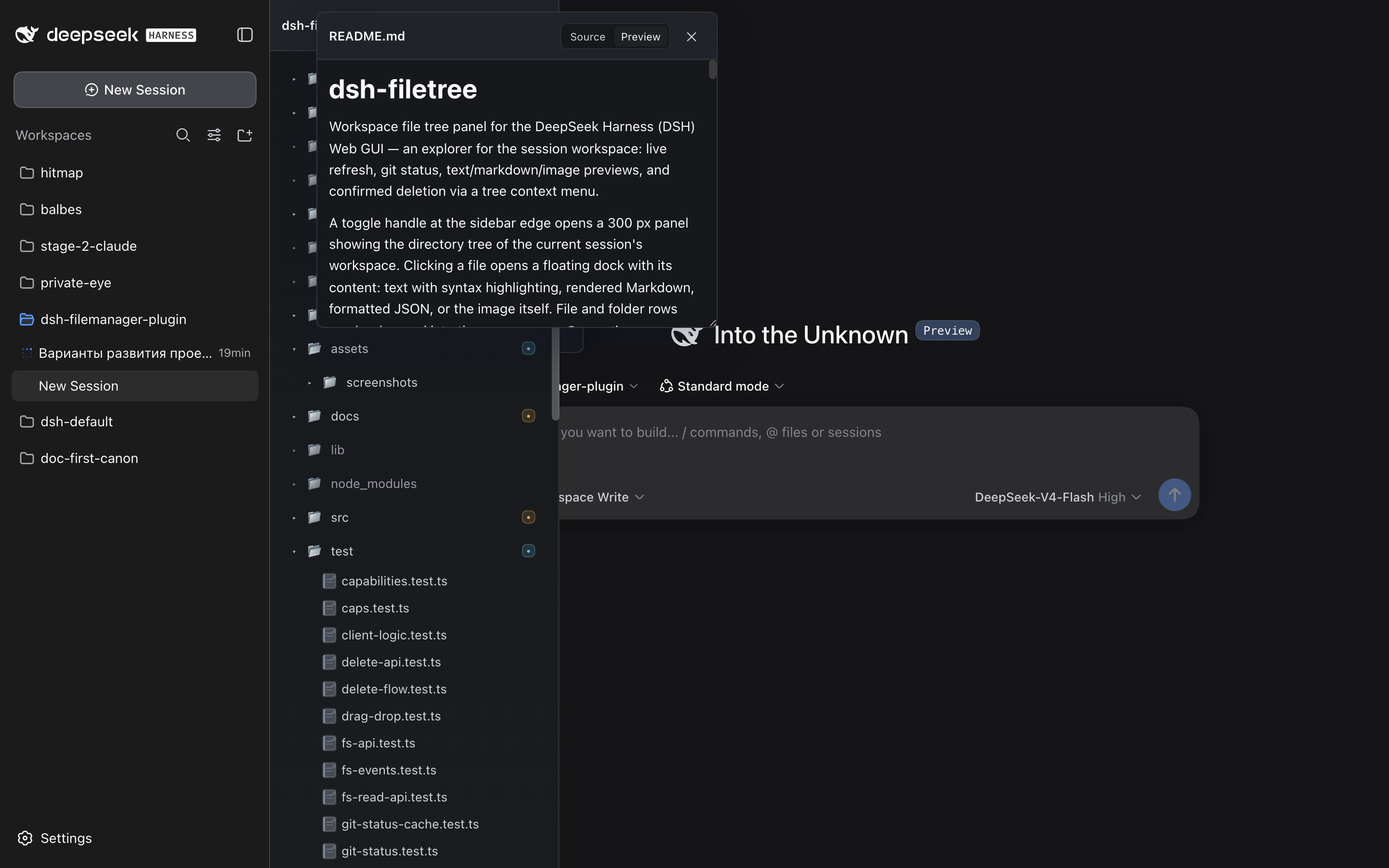 Markdown preview in the dock