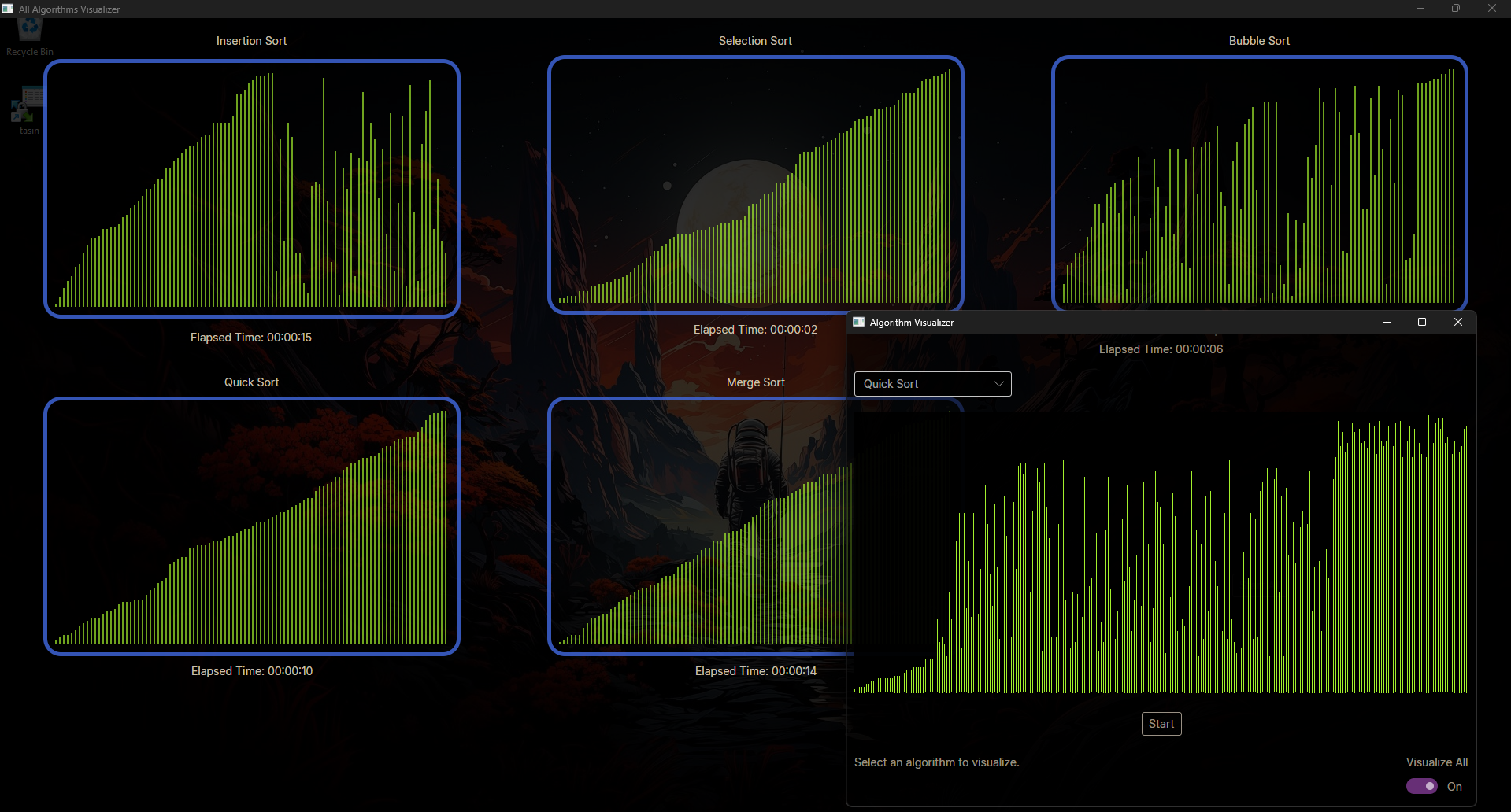 Algorithm Visualizer Screenshot