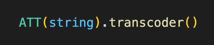 ATT String Transcoder