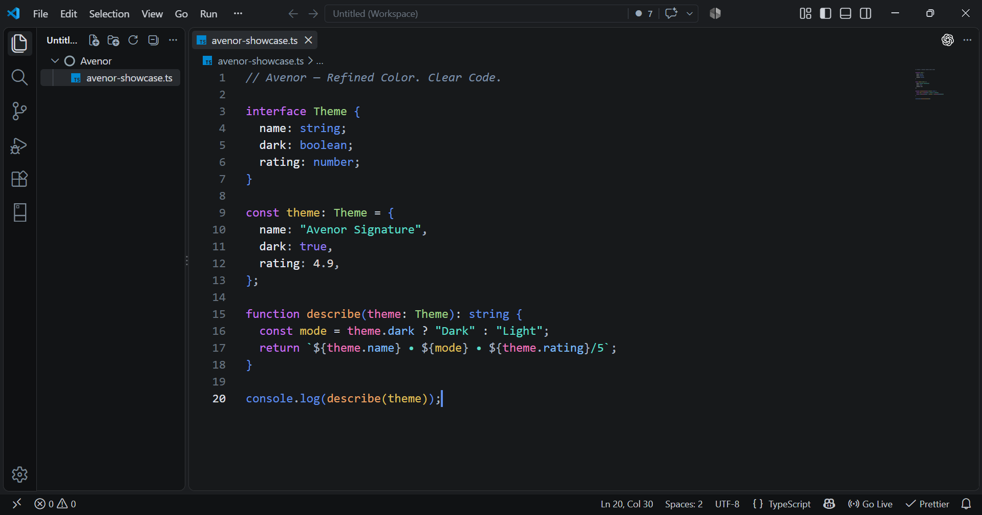 Avenor Obsidian in Visual Studio Code