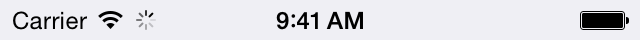 iOS Network Activity Indicator Screenshot