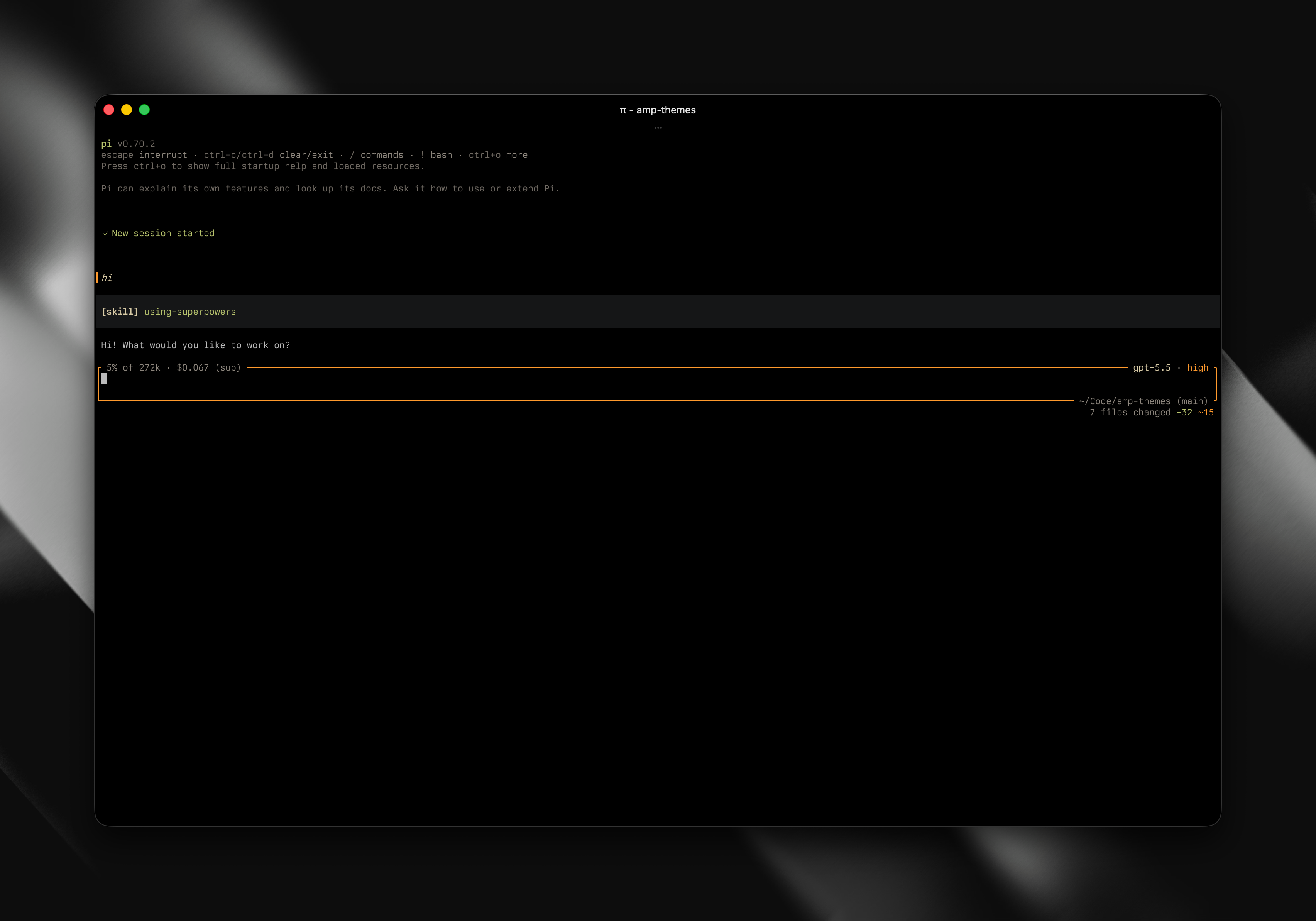 amp-gruvbox-dark-hard screenshot