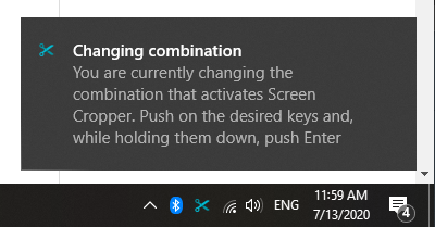 User changing combination