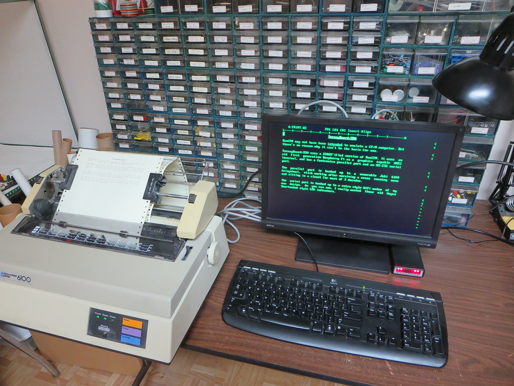 Printer and a modem