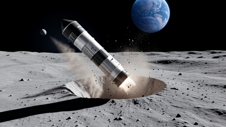 SpaceX Rocket Crashes Into Moon, Reveals New Crater