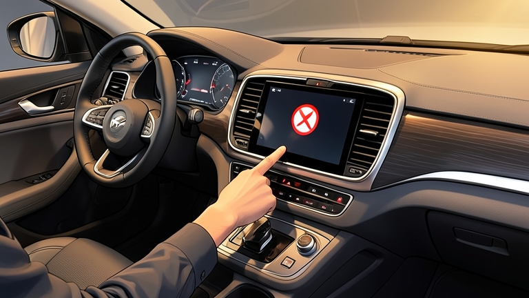 EU-Innenraumüberwachung bestraft Fahrer für Touchscreen-Bedienung