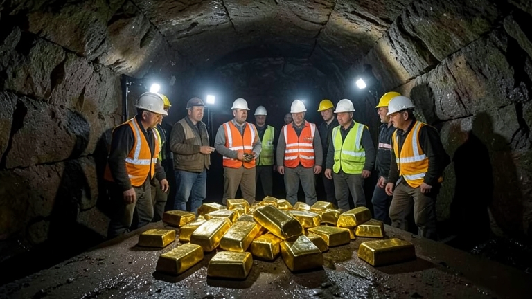 Obreros encuentran lingotes de oro por 9 millones de euros en Bélgica