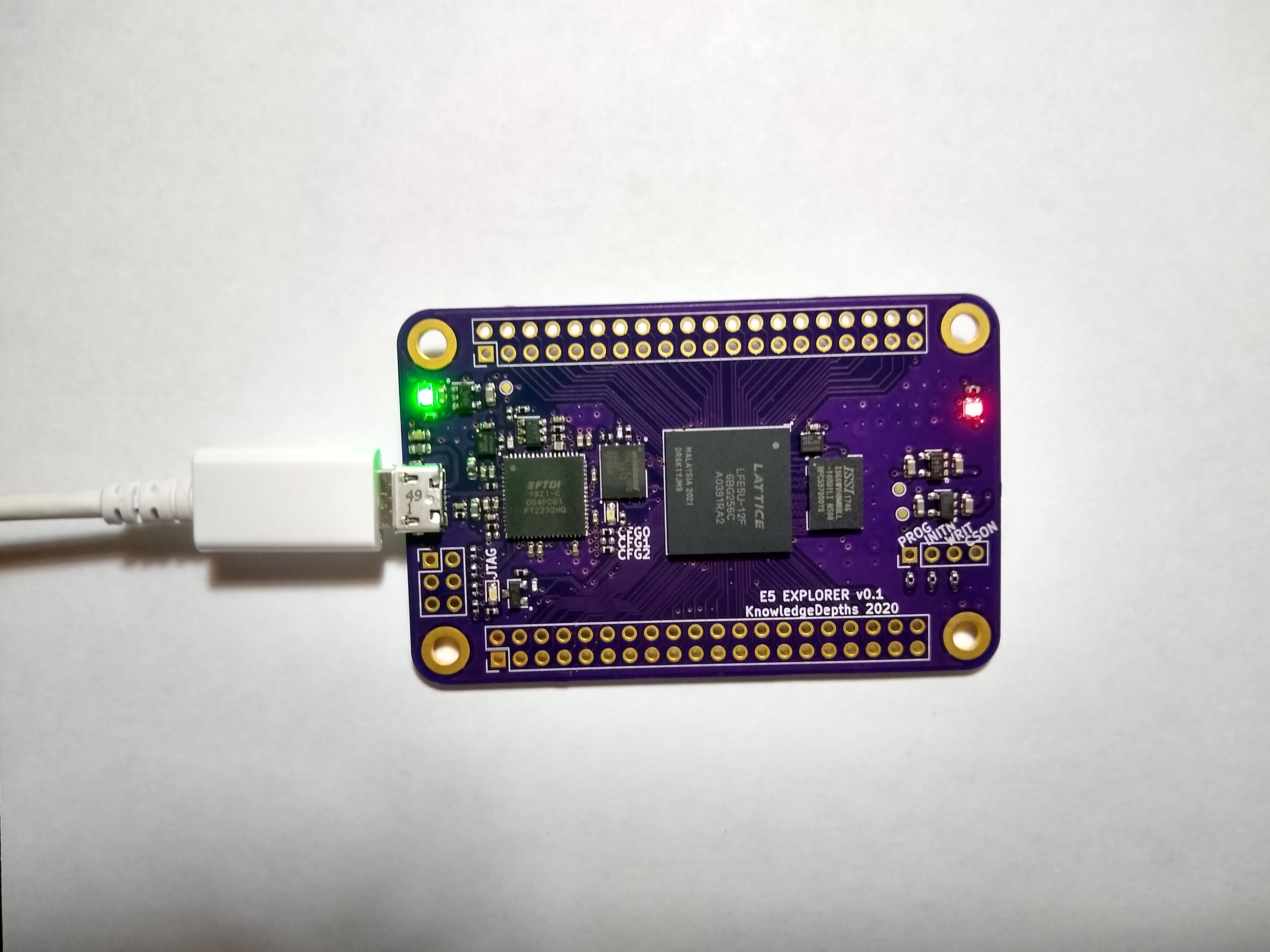 Ecp5-dev board, from the project README