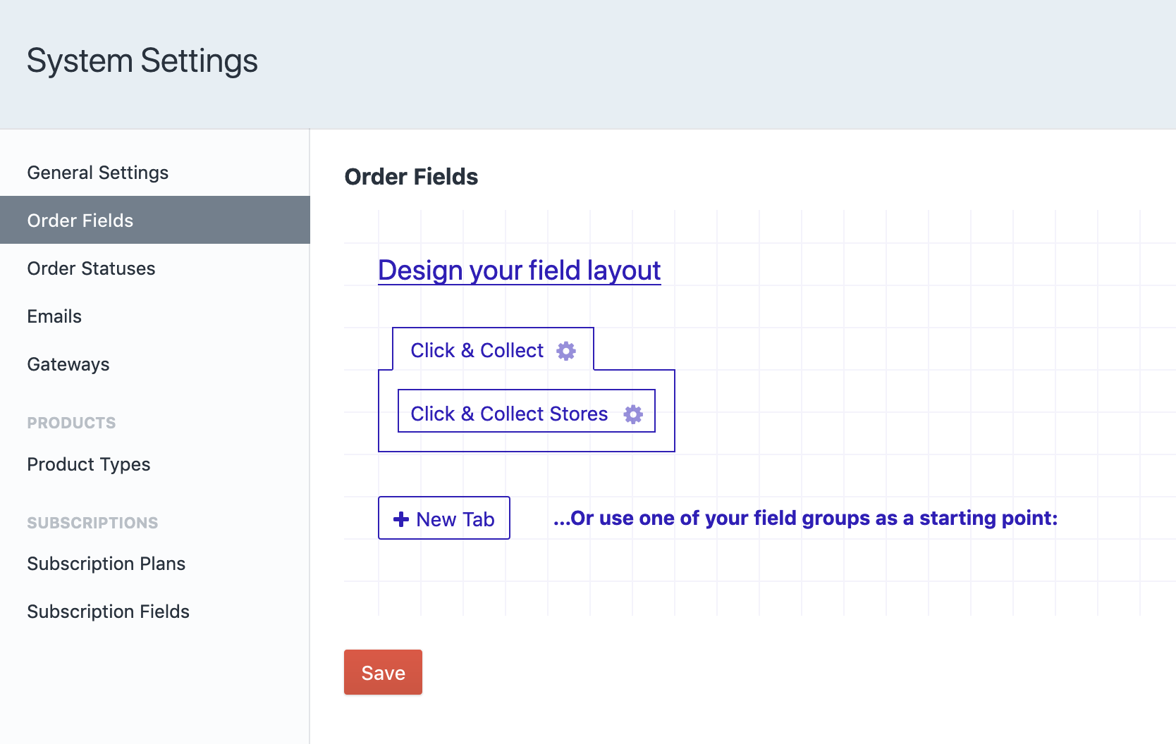 custom field setup