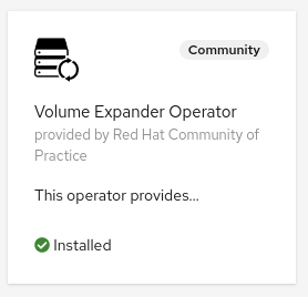 Volume Expander Operator