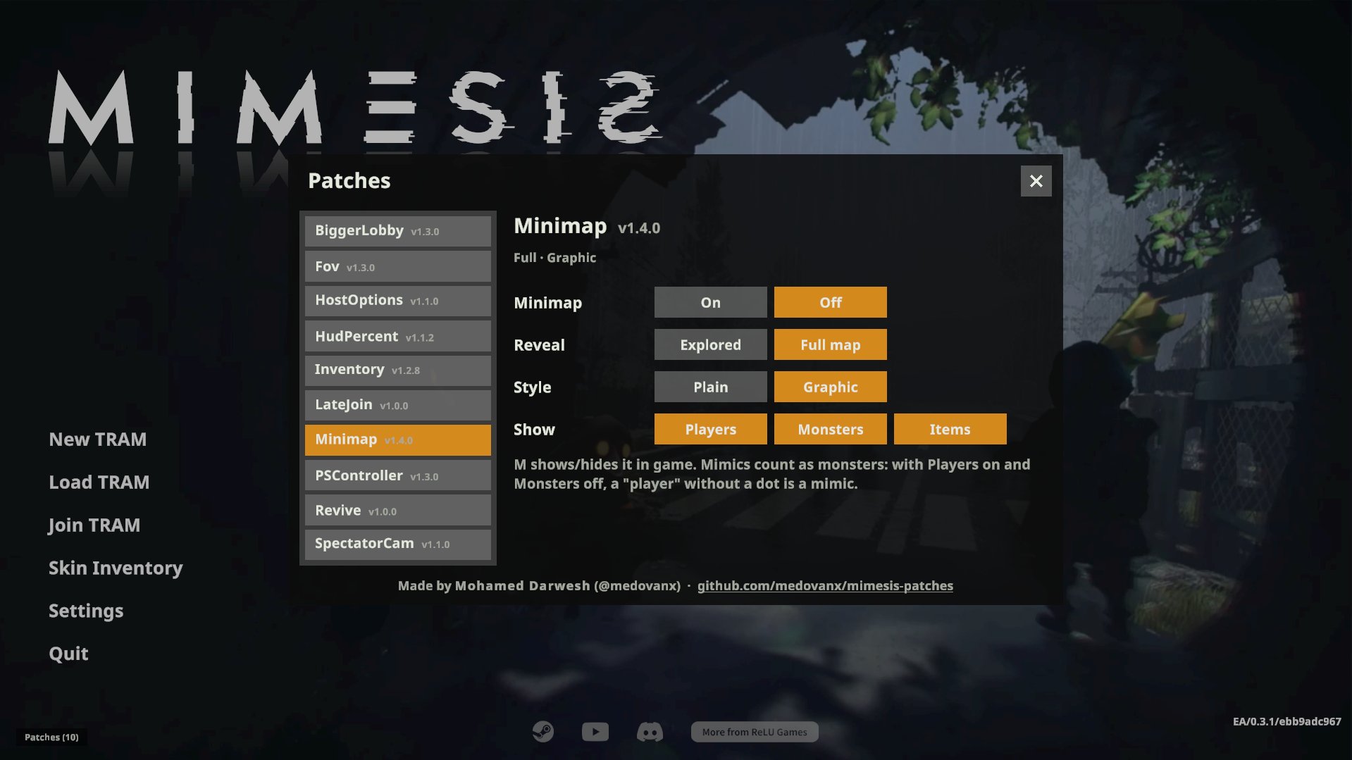 Patches > Minimap settings