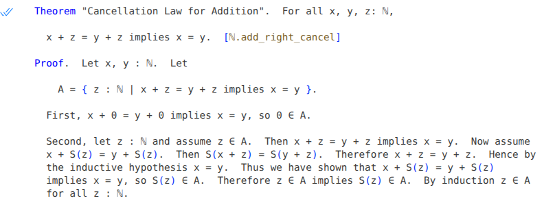 cancellation of addition