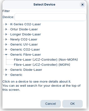 Screenshot 3 of MeerK40t