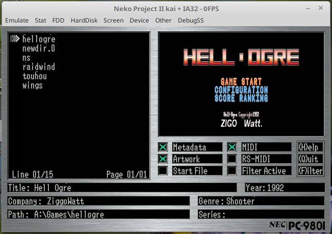 PC98Launcher startup progress