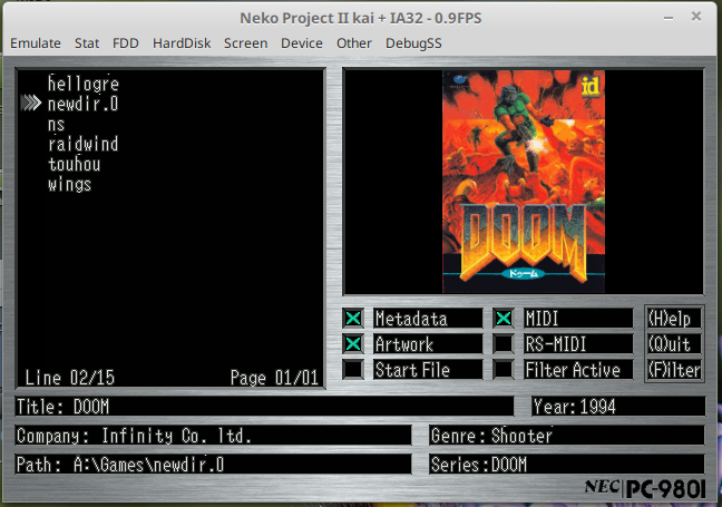 PC98Launcher startup progress