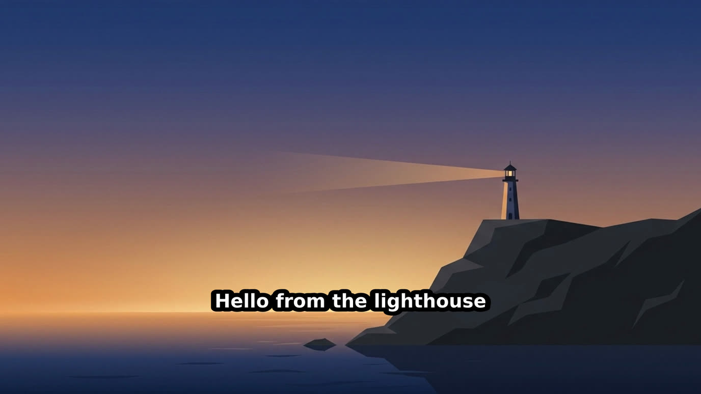 Captioned Ken Burns frame