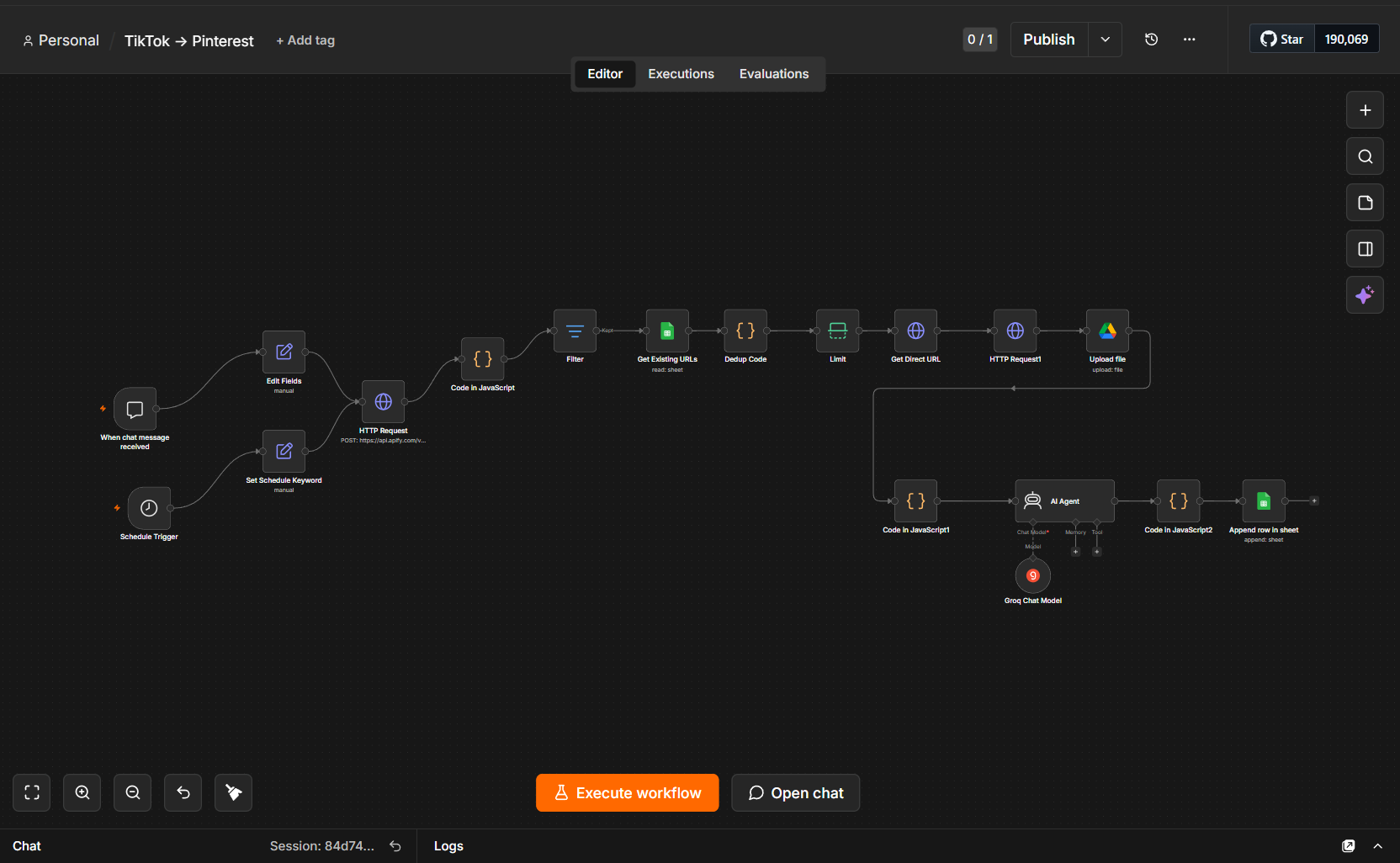 Workflow architecture