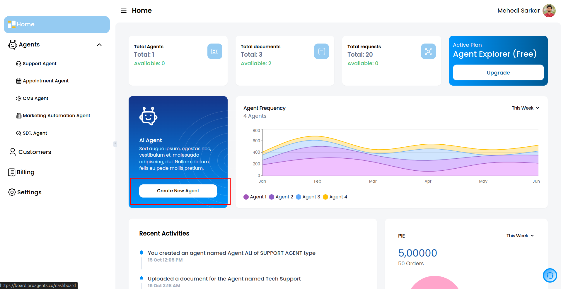 Create New Agent