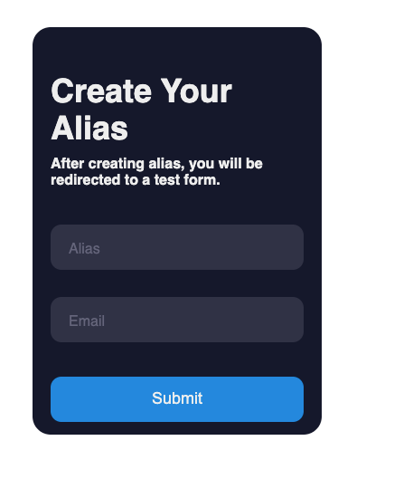 Creating Test Alias